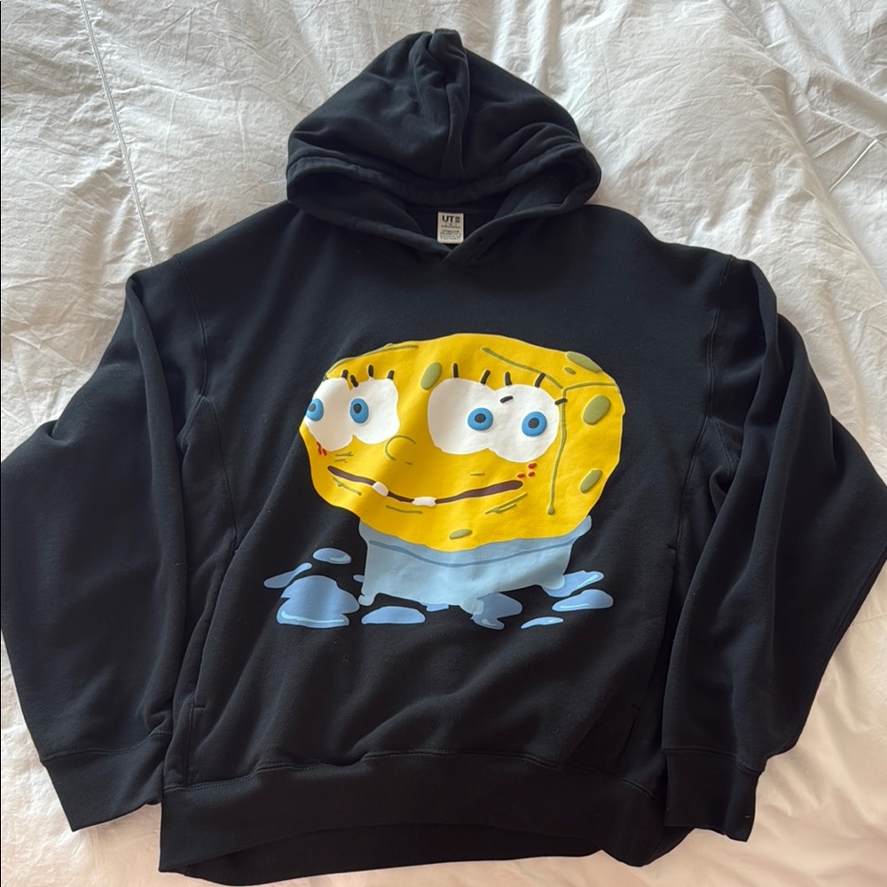 Uniqlo x CPFM Spongebob Squarepants Hoodie Black Men Size M